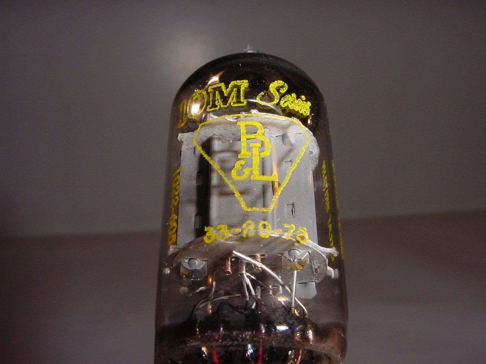 B&L 12AX7 tube - Mullard