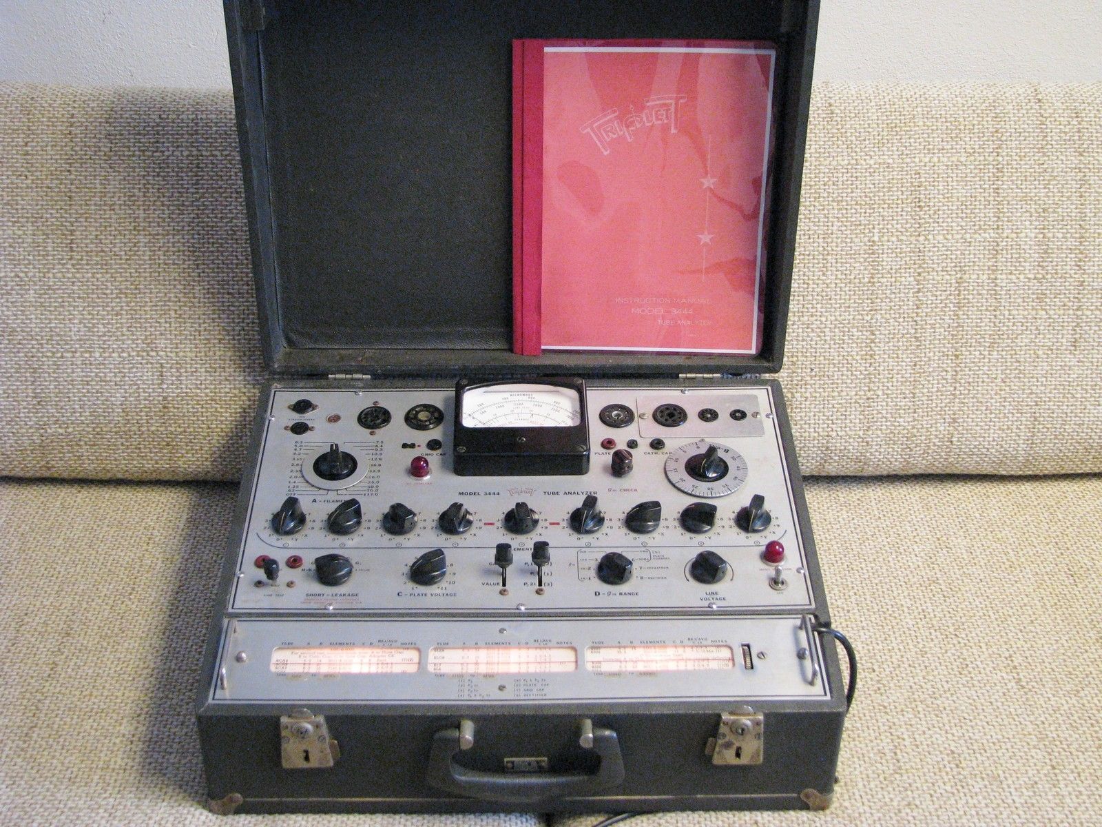 Triplet 3444 tube tester