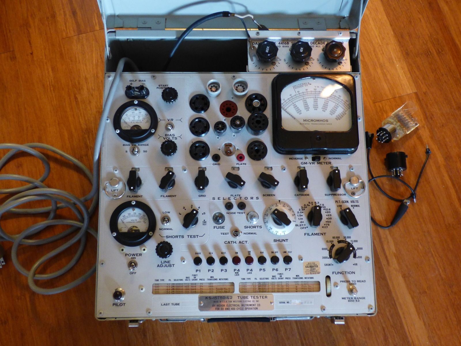 Western Electric KS-15750-L2 tube tester