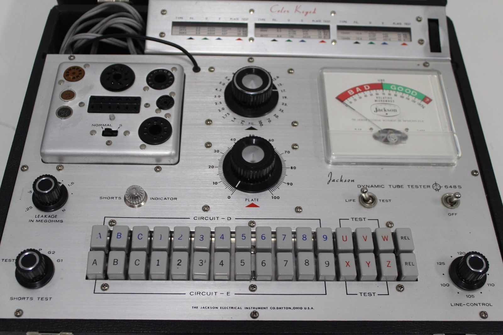 Jackson 648S tube tester