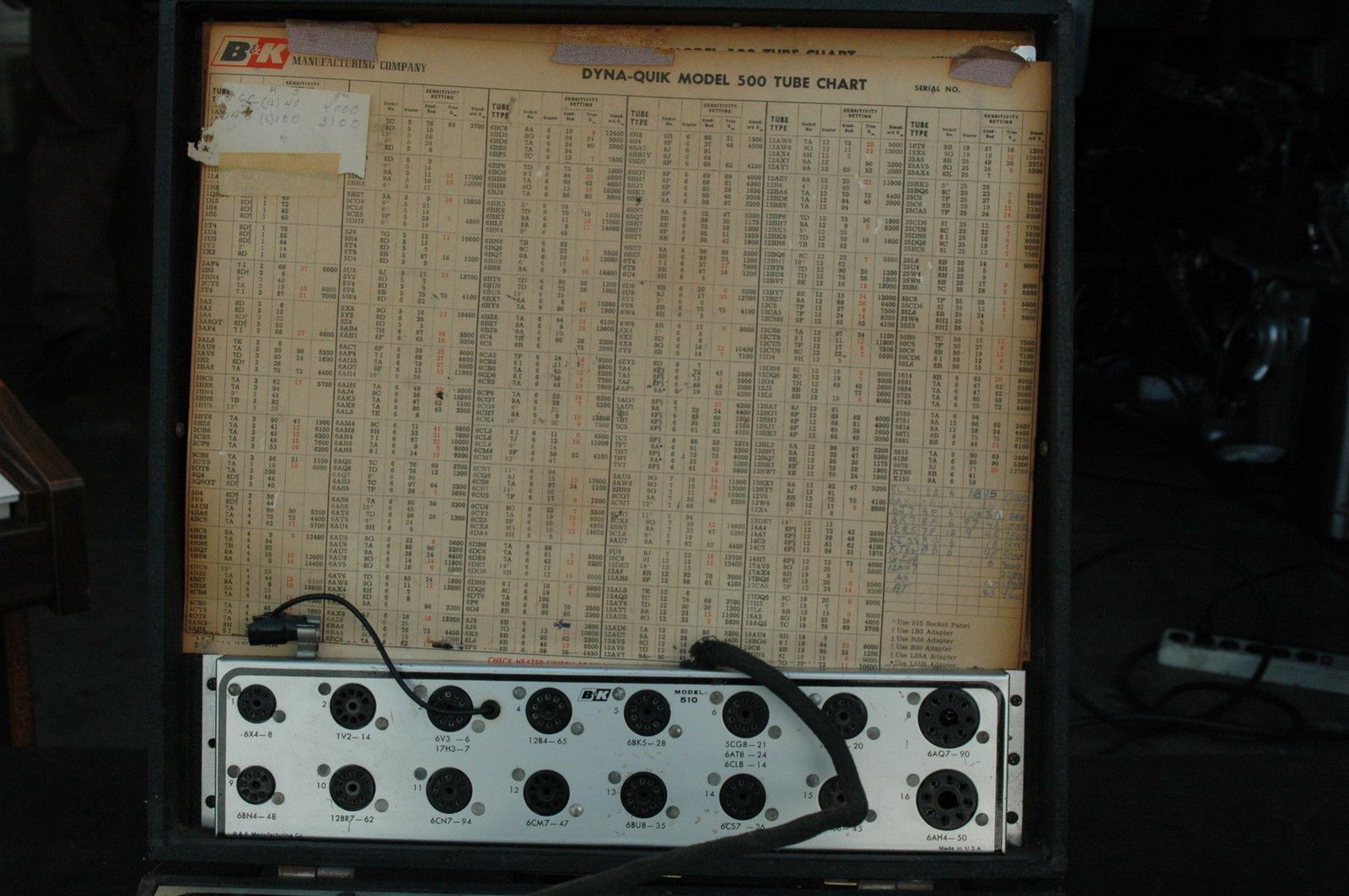 B&K Dyna-Quick Model 500 tube tester