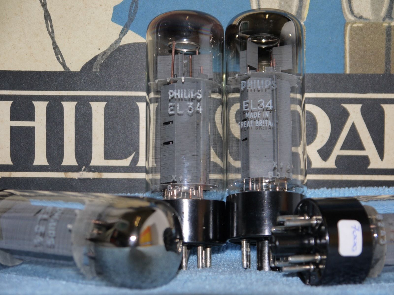 Philips EL34 XF2 tube - Mullard