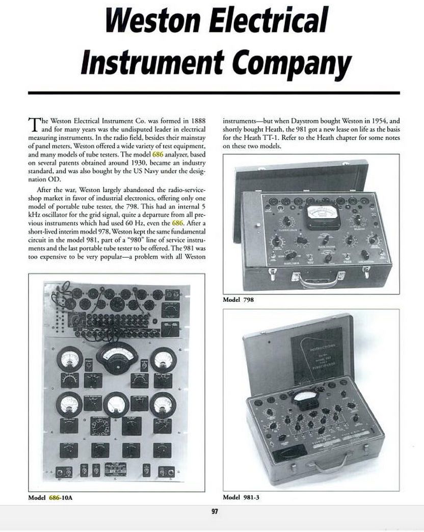 Weston 686-9C tube tester