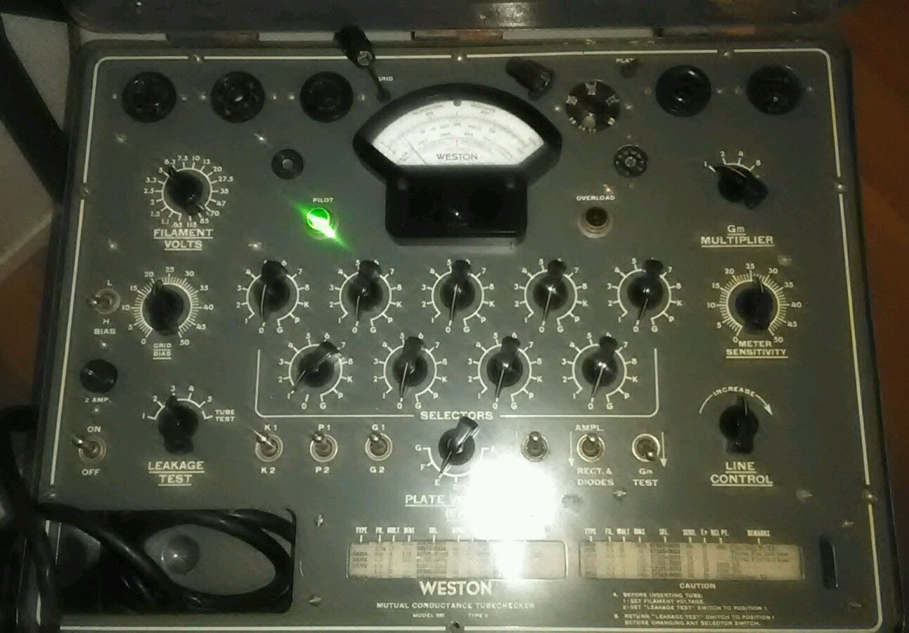 Weston 981 tube tester