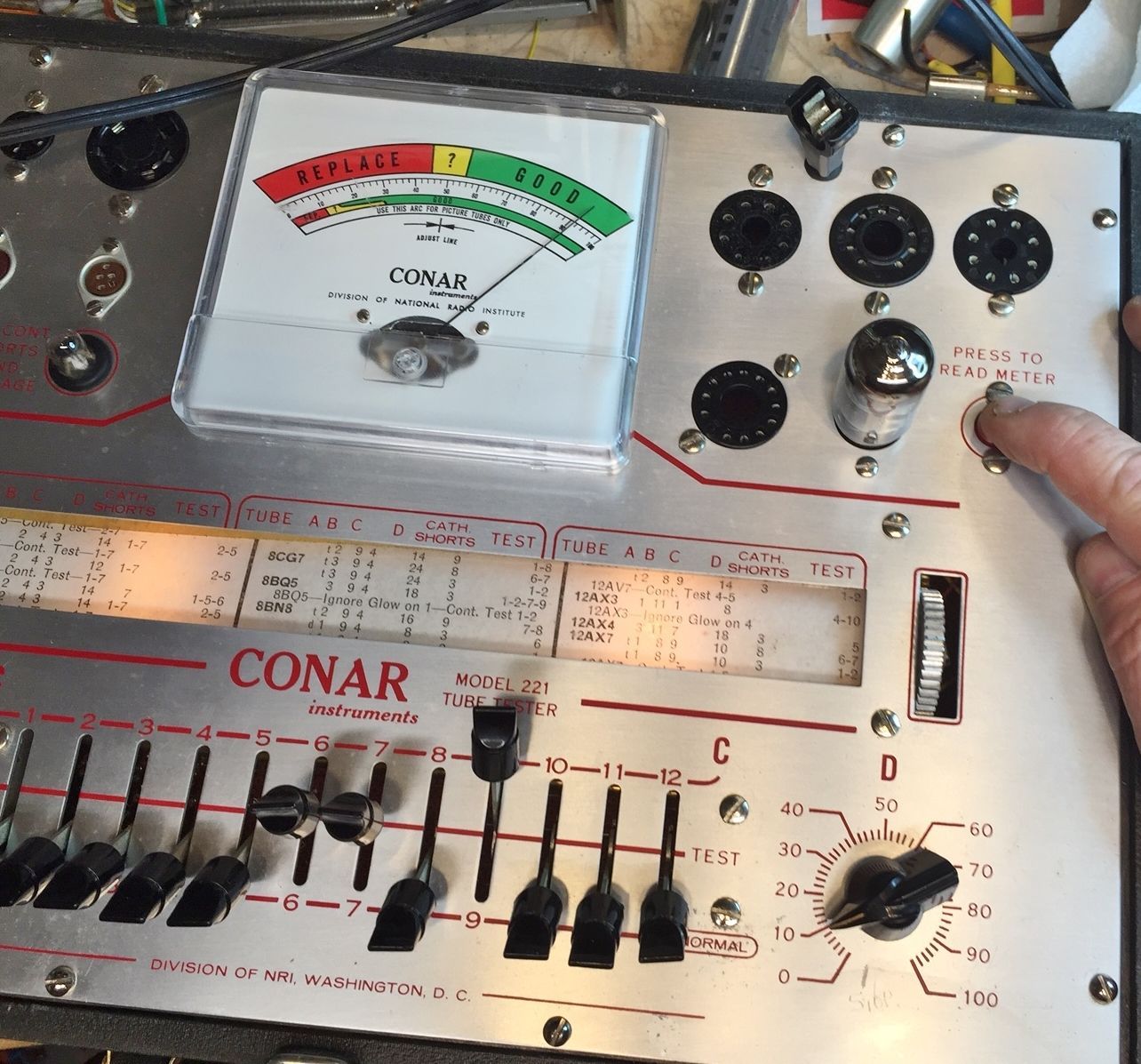 Conar 223 tube tester