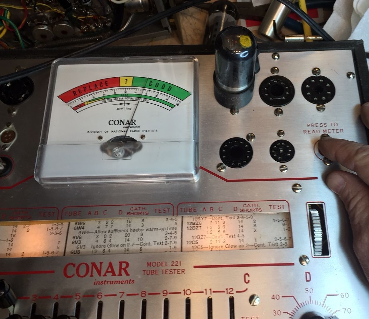 Conar 223 tube tester