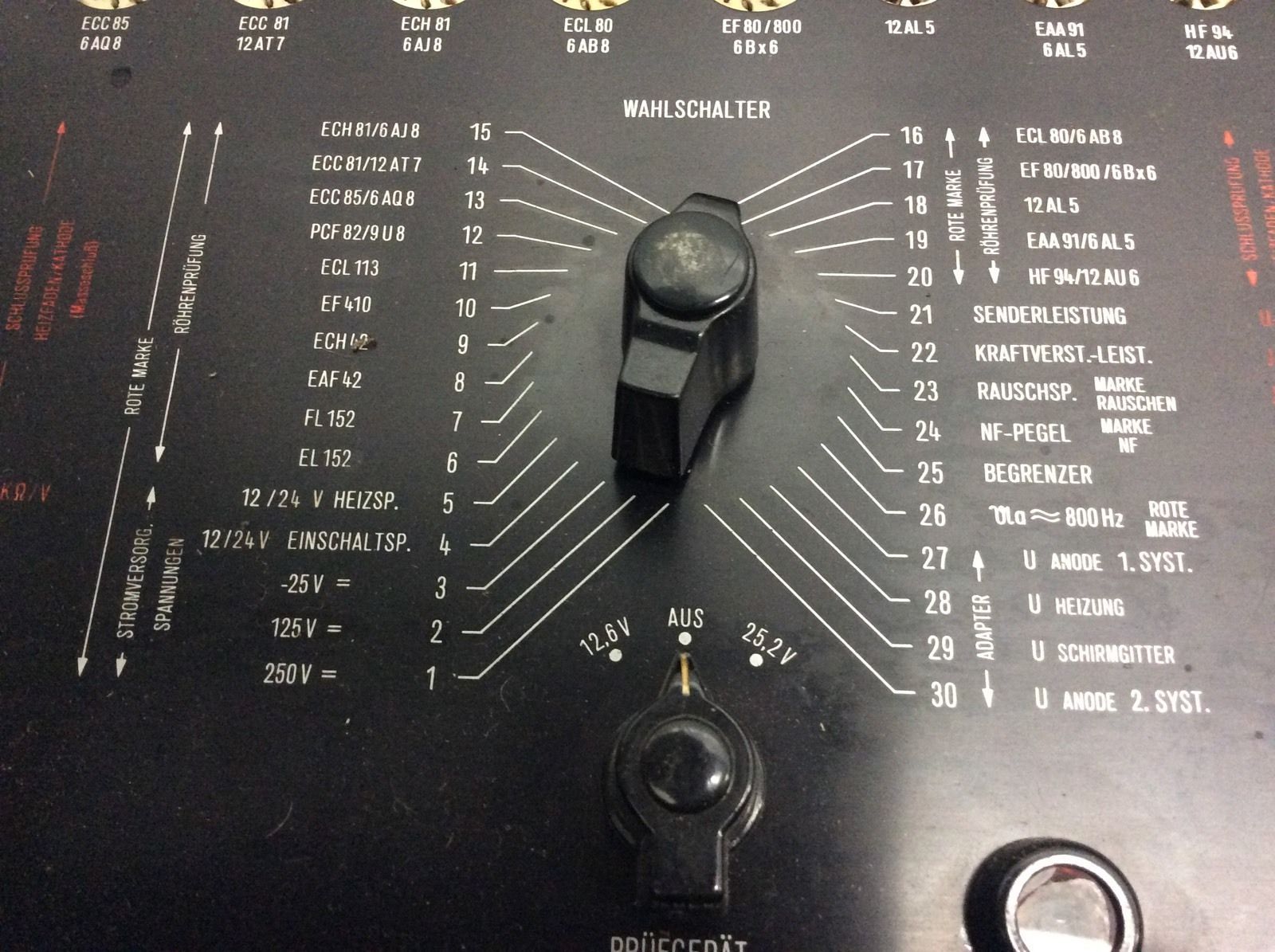 Telefunken Fu G7/D2S tube tester