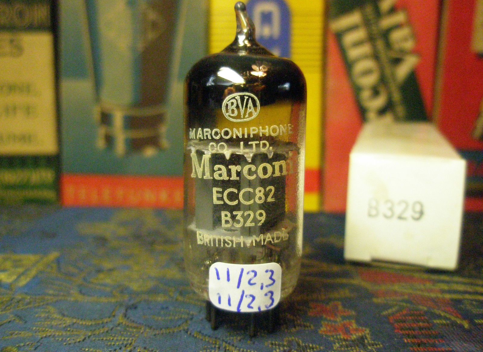 Marconi B329 ECC82 630 tube - Mullard