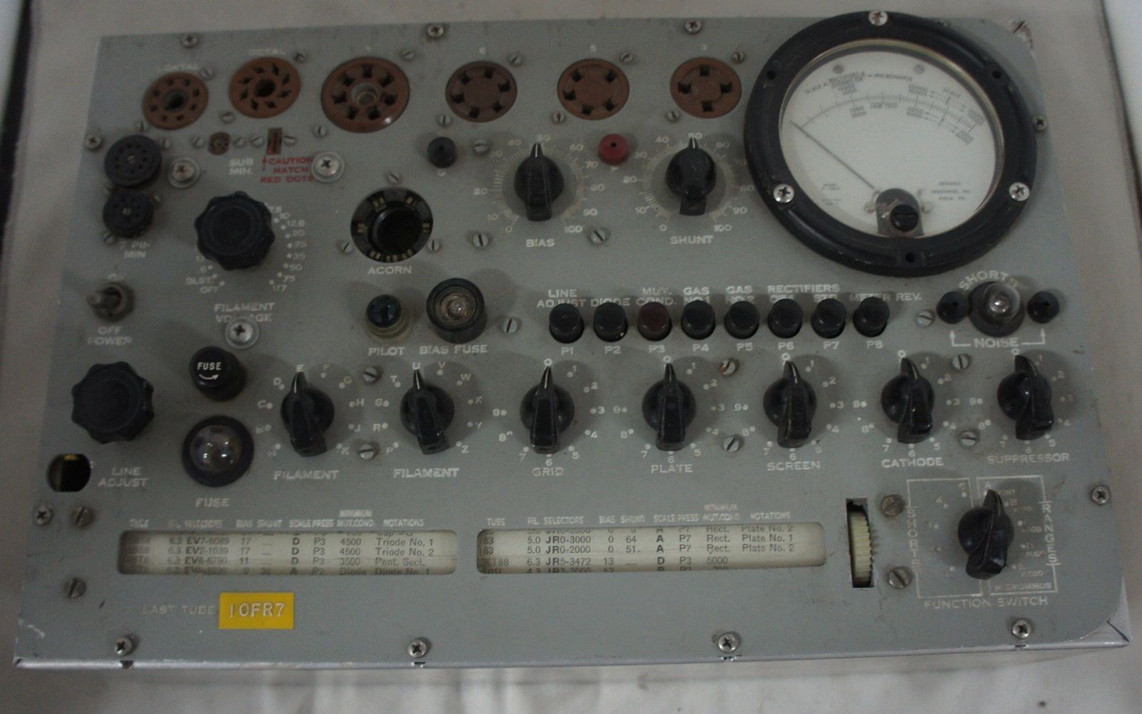 Jetronic Industries TV-10B/U tube tester