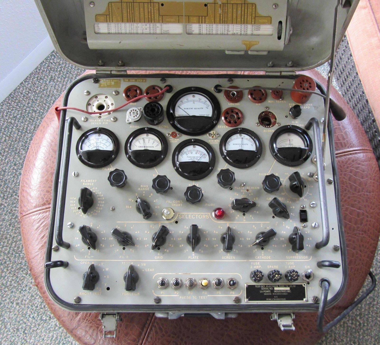 undefined TV-2 C/U tube tester