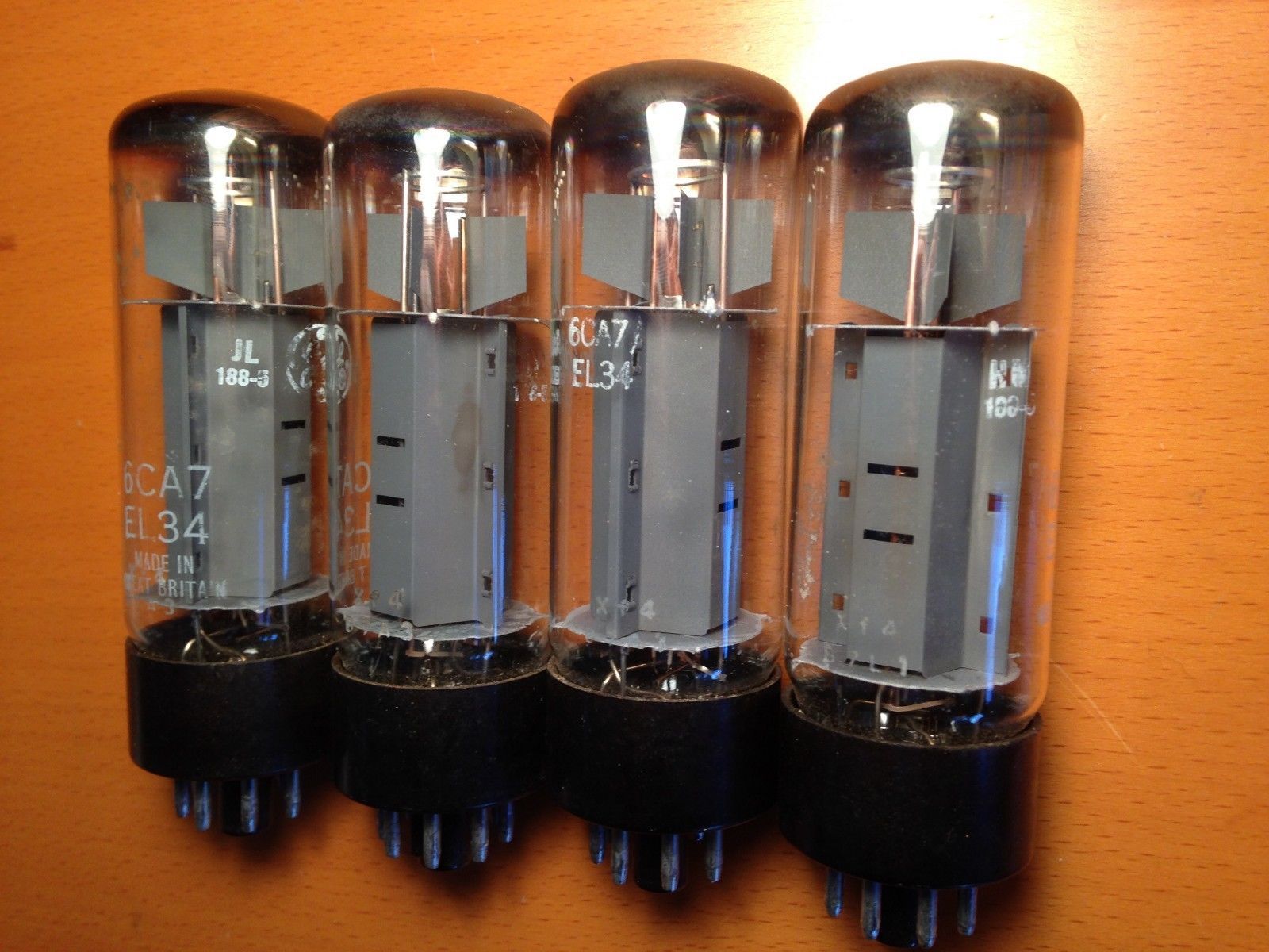 General Electric 6CA7 EL34 XF4 tube - Mullard