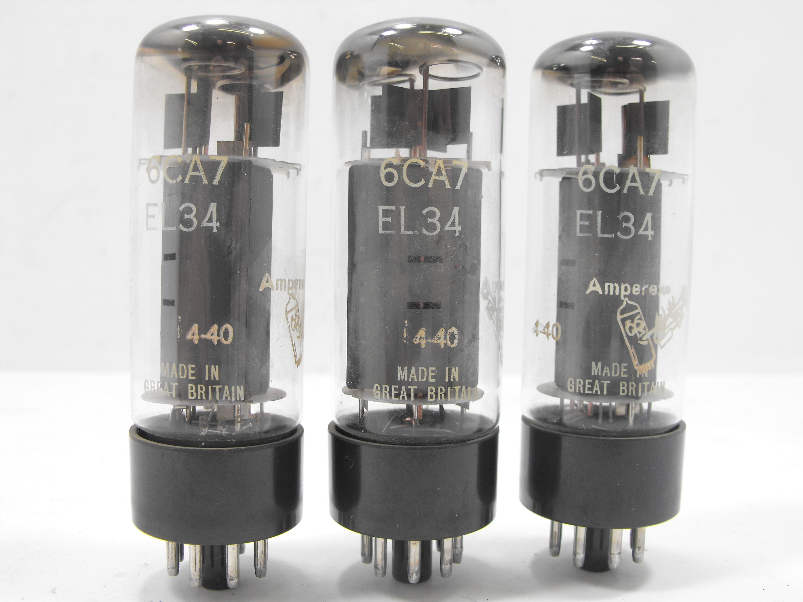 Amperex 6CA7 EL34 XF2 tube - Mullard
