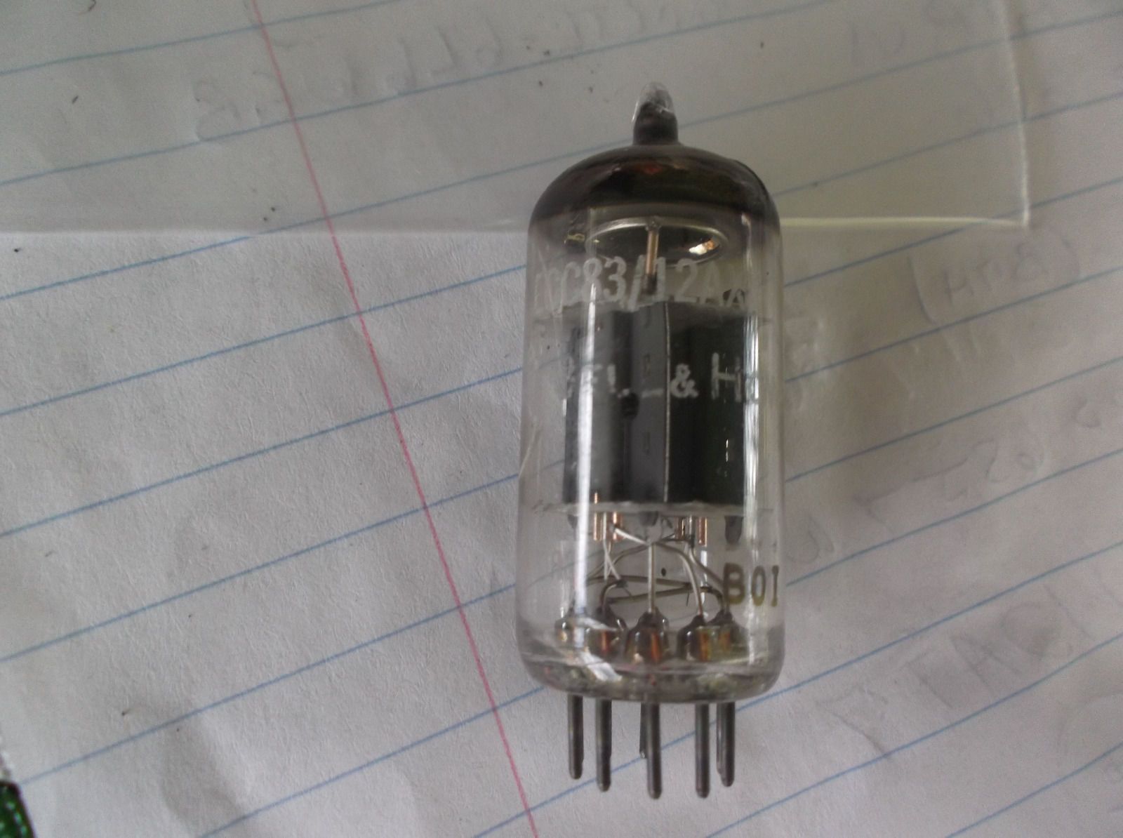 Bell & Howell ECC83 12AX7 tube - Mullard
