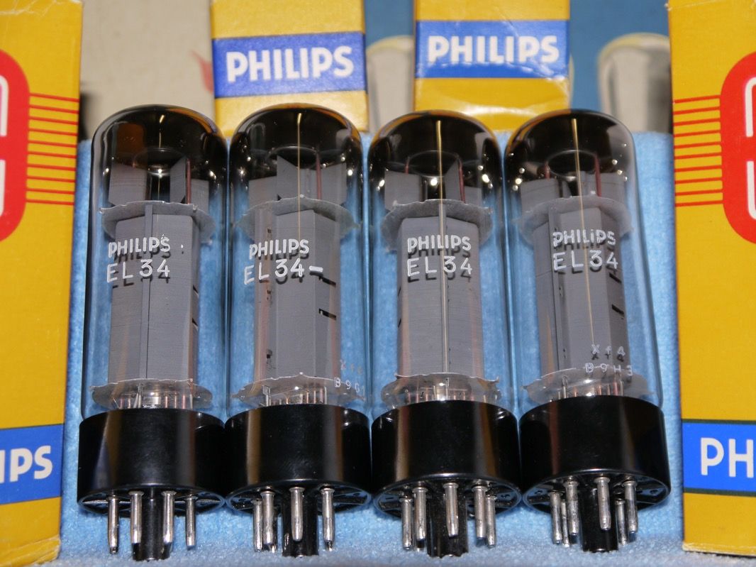 Philips EL34 XF4 tube - Mullard