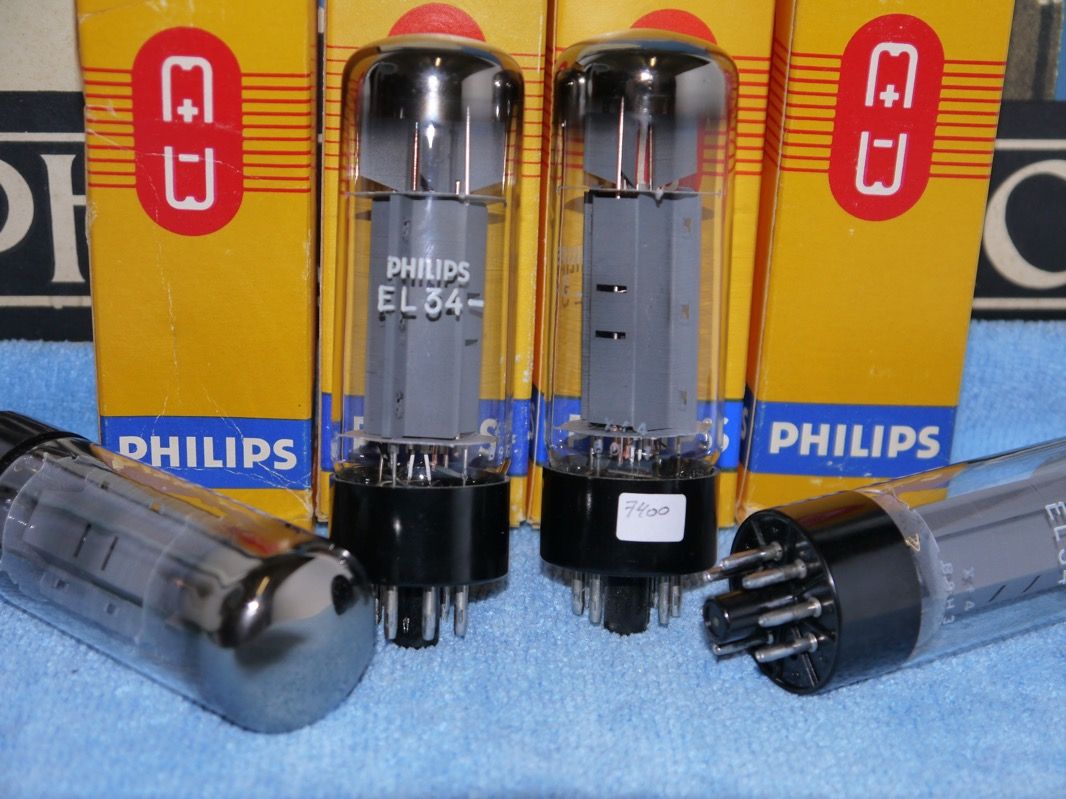 Philips EL34 XF4 tube - Mullard