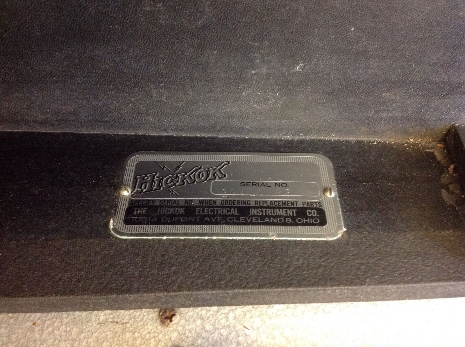 Hickok 123A Cardmatic tube tester