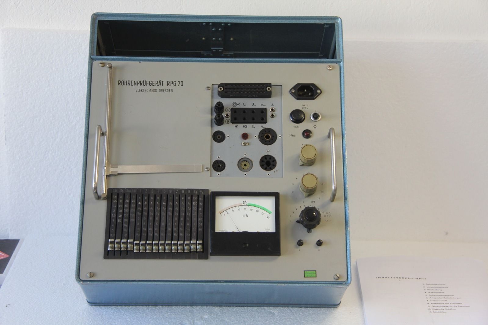 Elektromess Dresden RPG 70 tube tester
