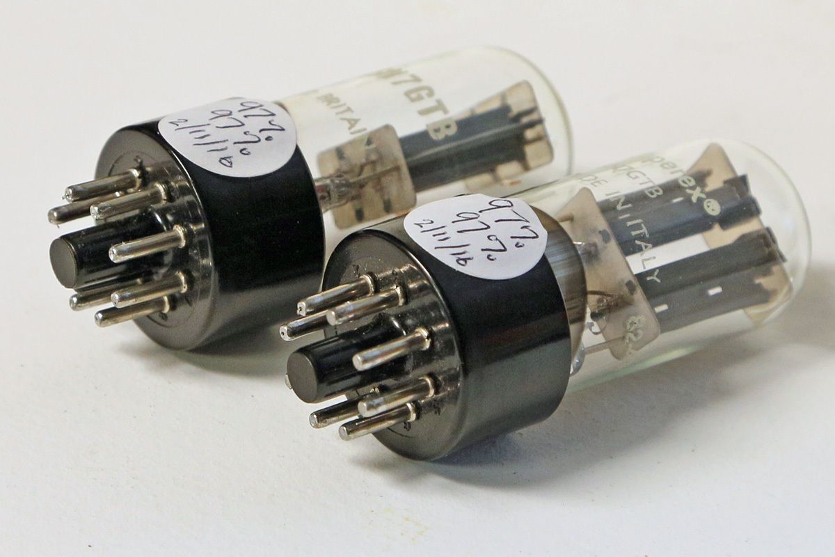 Amperex 6SN7GTB tube