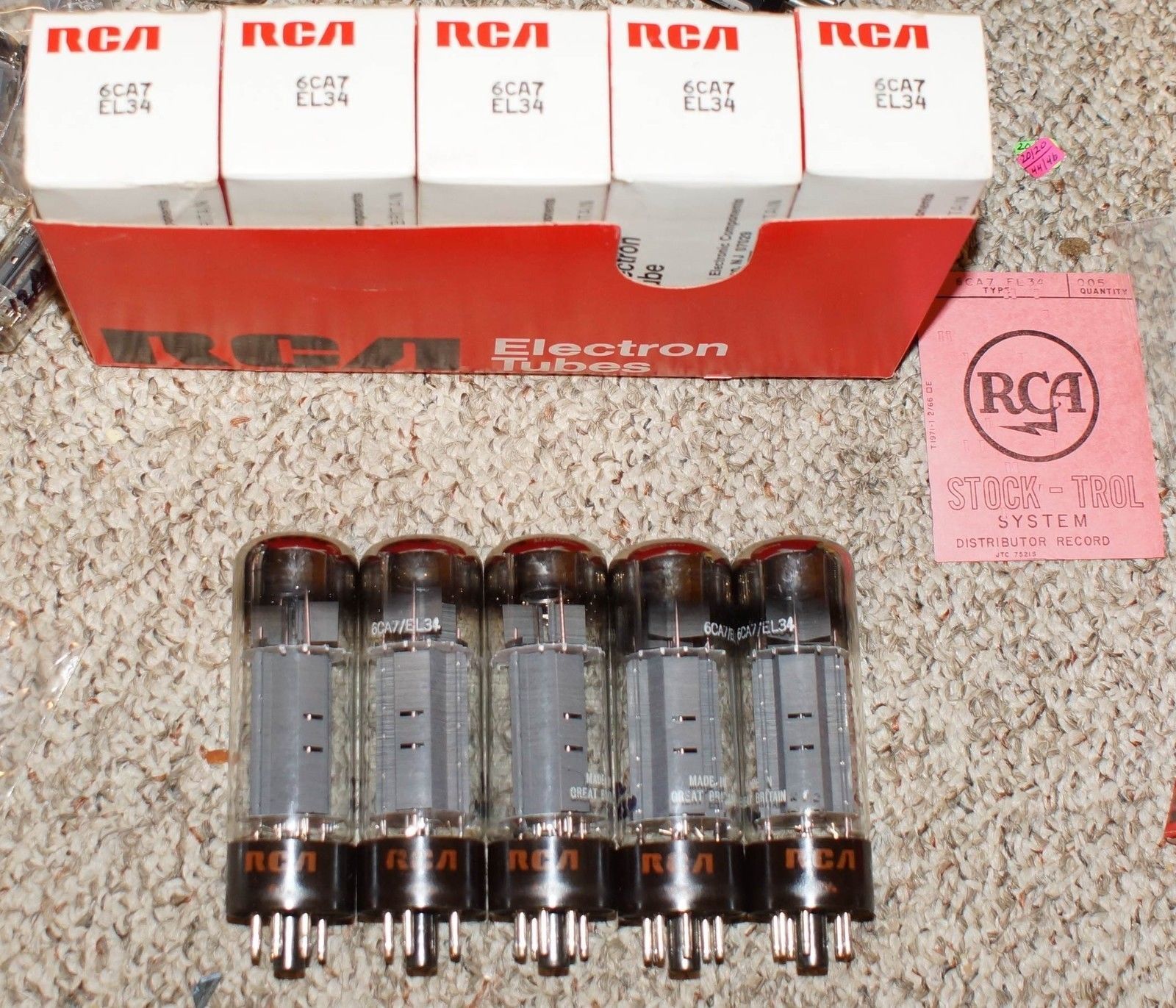 RCA 6CA7 EL34 XF2 tube - Mullard