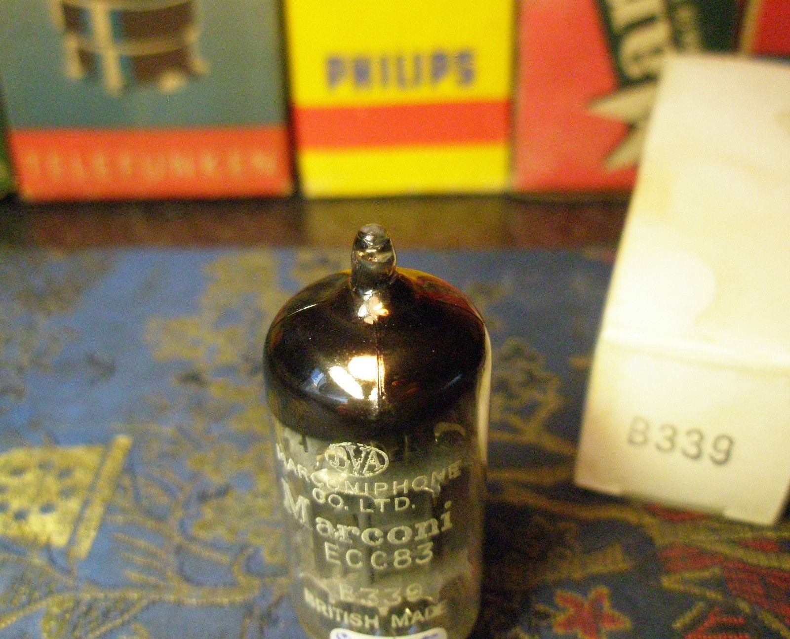 Marconi ECC83 B339 I61 tube - Mullard