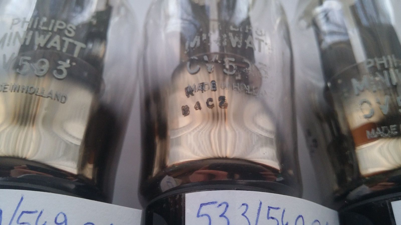 Philips Miniwatt CV593 tube - Mullard